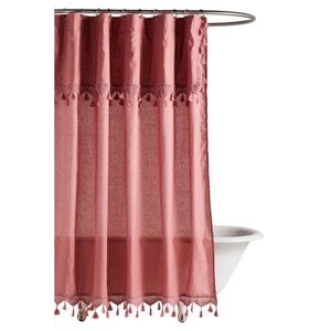 Anthropologie Tasseled Antioch Shower Curtain (EUC)